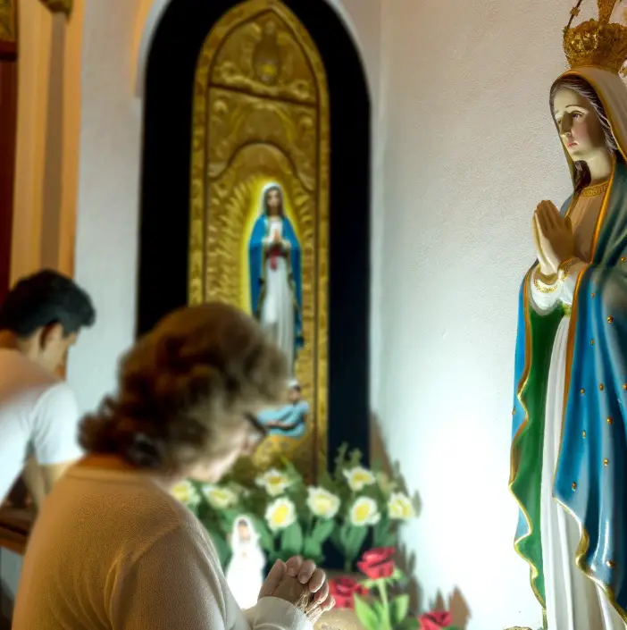 ¿En qué parte de la biblia habla de Maria como intercesora?